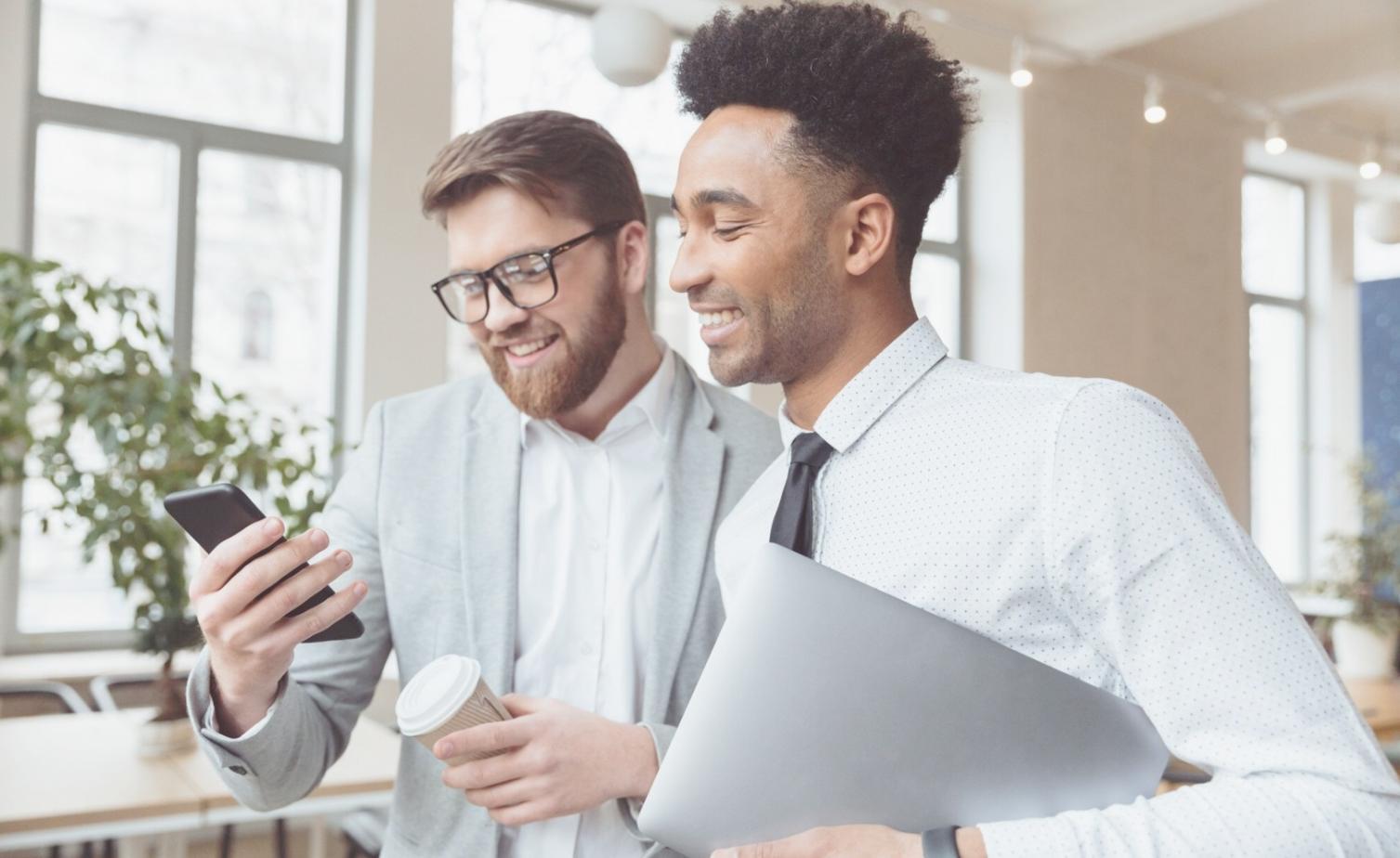 Business professionals collaborating on financial strategy